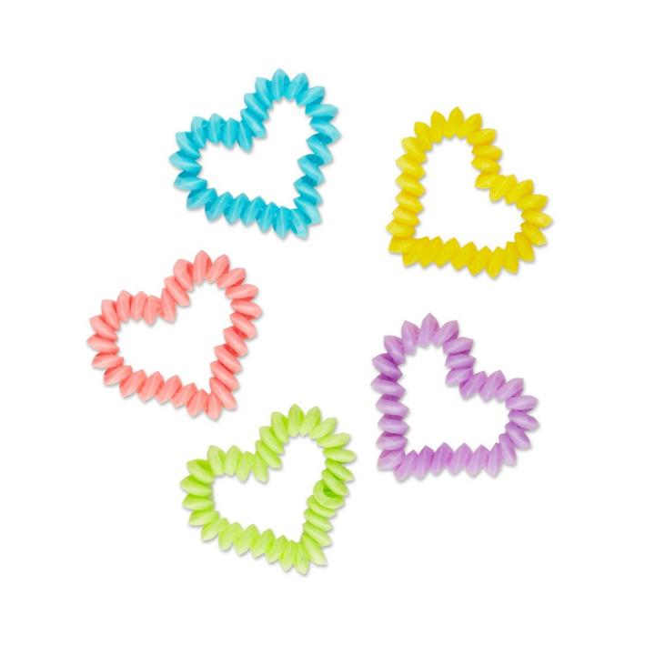 Scunci Heart Shaped Spirals In Cylinder