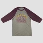 Junk Food Men's 3/4 Sleeve Nba Lakers Graphic T-shirt - Heather