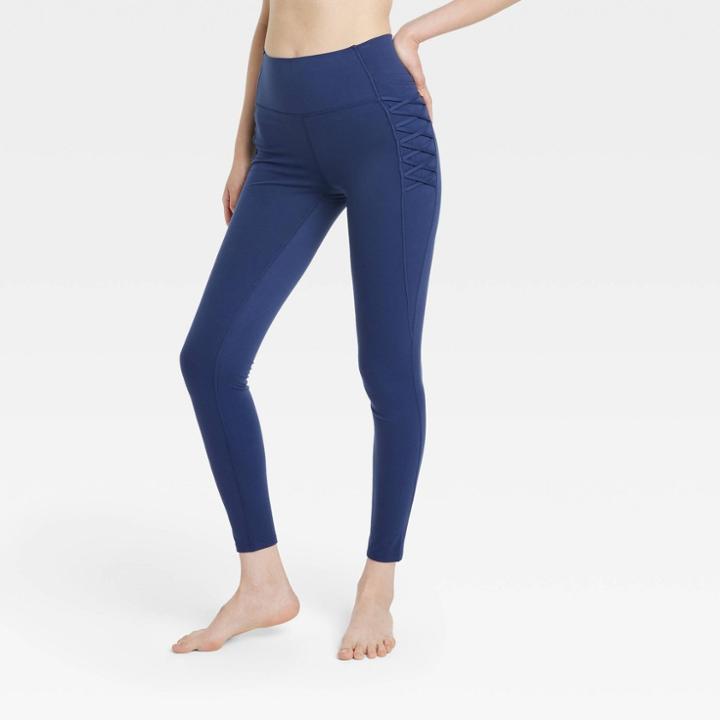 Women's Brushed Sculpt Corded High-rise Leggings - All In Motion Indigo
