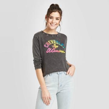 Women's General Motors Chevrolet Long Sleeve T-shirt (juniors') - Vintage Black