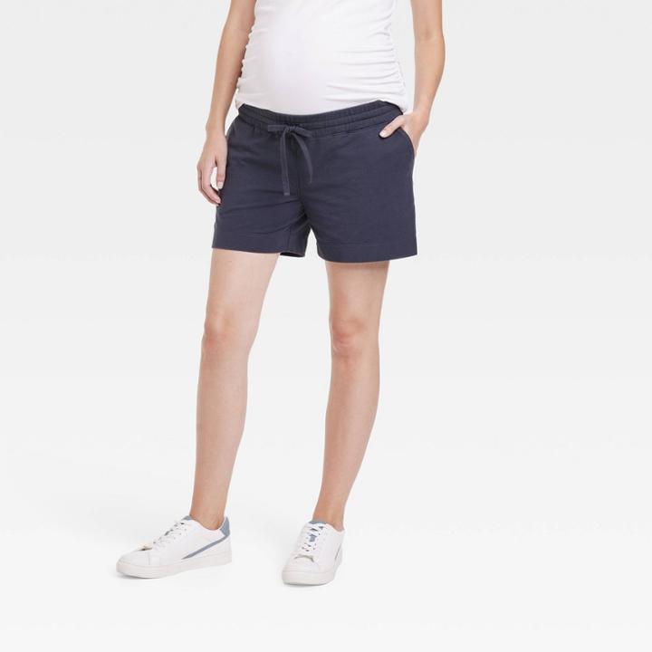 Under Belly Pull-on Leisure Maternity Shorts - Isabel Maternity By Ingrid & Isabel