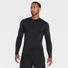 All In Motion Men's Fitted Long Sleeve Cold Mock Neck T-shirt - All In