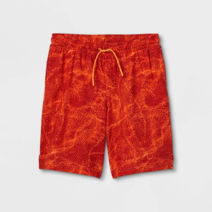 Boys' Quick Dry Board Shorts - All In Motion Orange