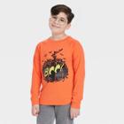 Boys' Halloween Long Sleeve Graphic T-shirt - Cat & Jack Orange/black