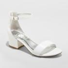 Girls' Flowers By Nina Tressie Heeled Ankle Strap Sandals White