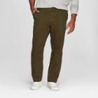 Men's Big & Tall Tapered Fit Utility Pants - Goodfellow & Co Military Green