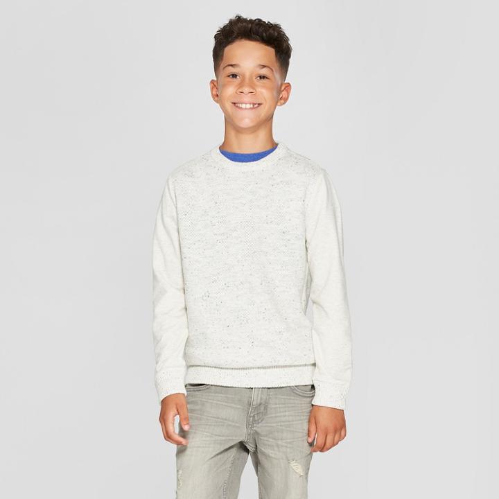 Boys' Media Pullover - Cat & Jack Cream