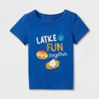 Toddler Boys' Adaptive Hanukkah Short Sleeve Graphic T-shirt - Cat & Jack Blue