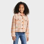 Lucas Girls' Star Wars: The Mandalorian Plaid Shacket - Brown/tan