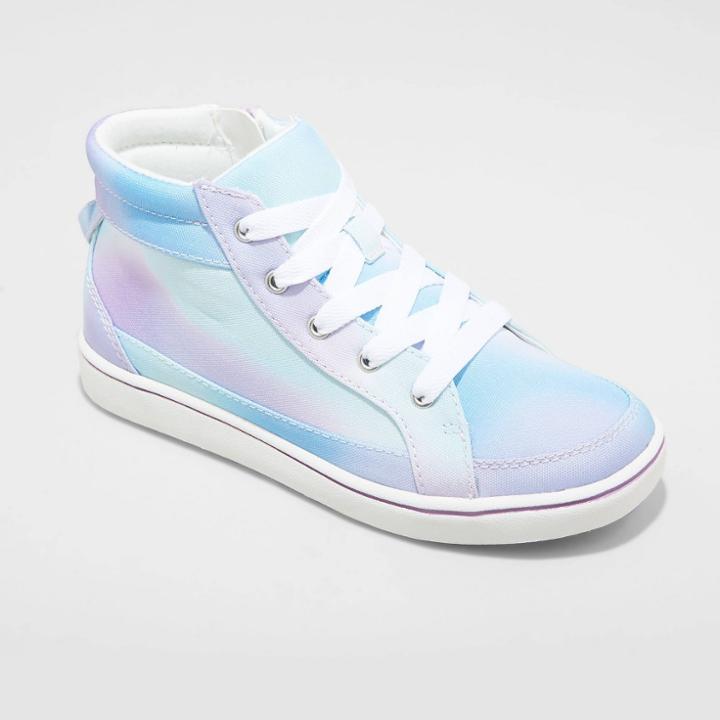 Girls' Olene Zipper Apparel Sneakers - Cat & Jack Blue