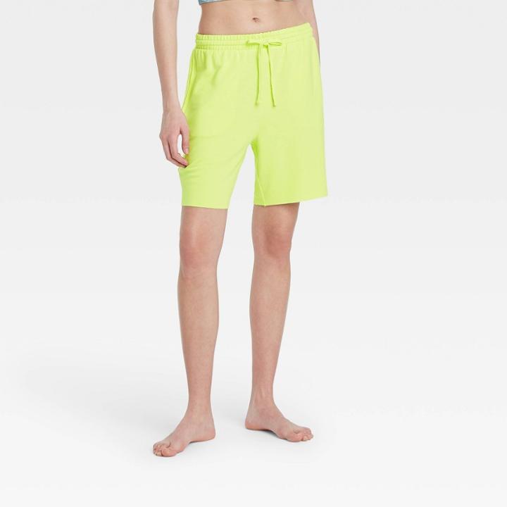 Women's Bermuda Lounge Shorts - Colsie Yellow