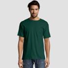 Hanes Men's Short Sleeve 2pk Heavy Weight Crew T-shirt - Forest (green)