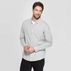 Men's Slim Fit Long Sleeve Northrop Poplin Button-down Shirt - Goodfellow & Co Heather Gray Xl, Men's, Grey Gray