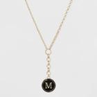 Initial M Necklace 16+3 - A New Day Gold,