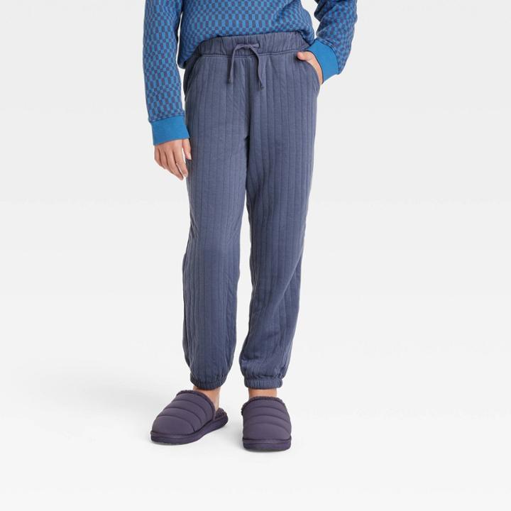 Kids' Fleece Jogger Pants - Cat & Jack Navy Blue