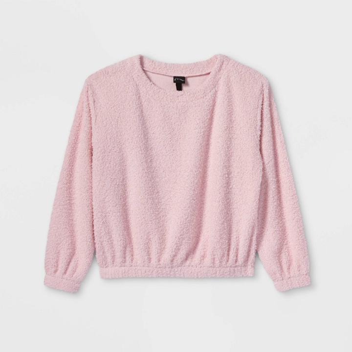 Girls' Cozy Crew Neck Sweatshirt - Art Class