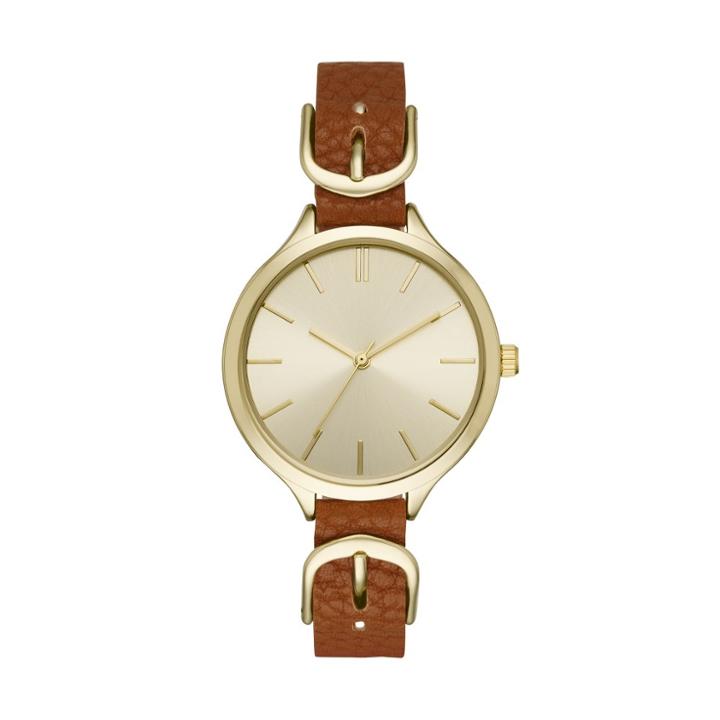 Women's Buckle Strap Watch - A New Day Gold