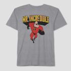 Men's Big & Tall The Incredibles Father's Day Incredible Dad Short Sleeve Graphic T-shirt - Mystic Grey