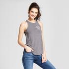 Women's Happiness Is Graphic Tank Top - Awake Charcoal