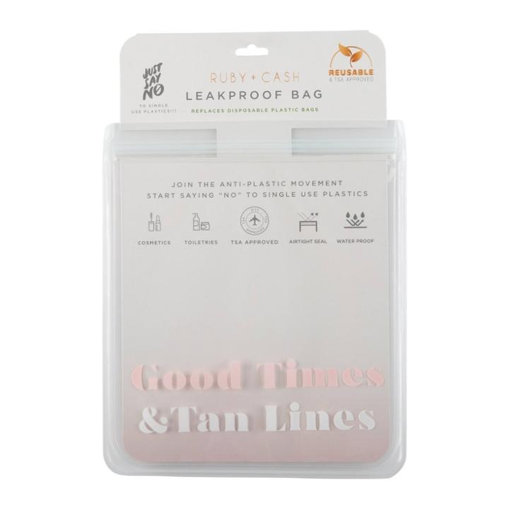 Ruby+cash Good Times Leakproof Quart Size Bag - Tsa Approved