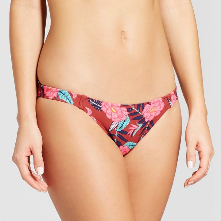 Women's Cheeky Bikini Bottom - Xhilaration Clay Floral