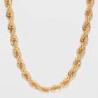 Sugarfix By Baublebar Braided Link Chain Statement Necklace - Gold