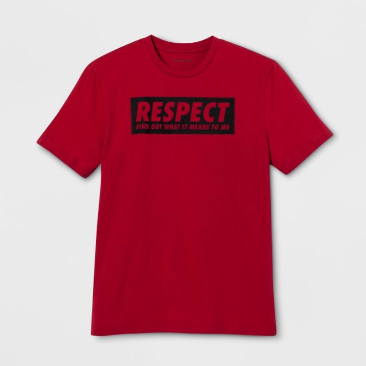 Lyric Culture Adult Short Sleeve Respect T-shirt - Red