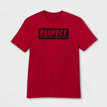 Lyric Culture Adult Short Sleeve Respect T-shirt - Red