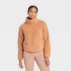 Women's Cozy Cowl Neck Pullover Sweatshirt - All In Motion Camel