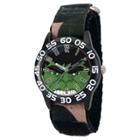 Boys' Marvel's Avengers Hulk Black Plastic Time Teacher Watch - Camo, Boy's, Size: Small,