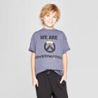 Target Boys' Overwatch Short Sleeve Graphic T-shirt - Denim Heather