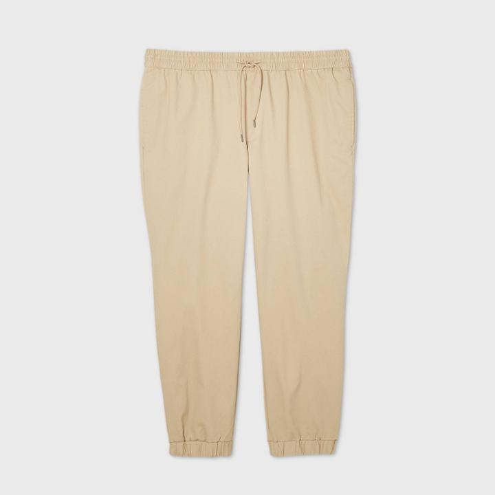 Men's Big & Tall Standard Fit E-waist Woven Jogger Pants - Original Use Khaki