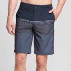Men's Striped 10.5 Savy Bird Hybrid Swim Shorts - Goodfellow & Co Black