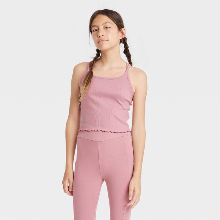 Girls' Seamless Cami Bralette - Art Class Rose Pink
