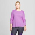 Women's Plus-size Long Sleeve Ventilated Tech T-shirt - C9 Champion Lilac