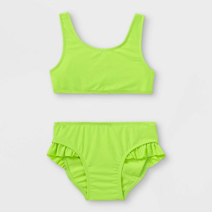 Toddler Girls' 2pc Bikini Set - Cat & Jack Lime