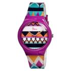 Women's Boum Miam Watch With Custom Patterned Dial - Pink