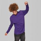 Men's Long Sleeve Boxy T-shirt - Original Use Grape Escape