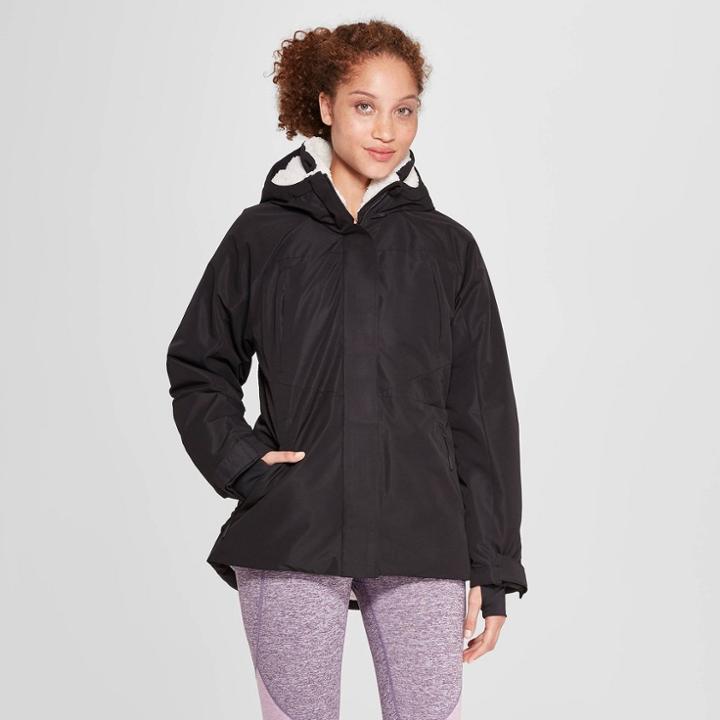 Women's Snow Puffer Jacket - C9 Champion Black