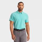 Men's Stretch Woven Polo Shirt - All In Motion Teal Blue