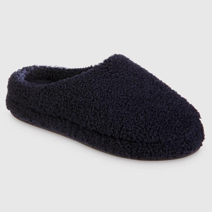 Isotoner Women's Fiona Hoodback Slippers - Navy Blue