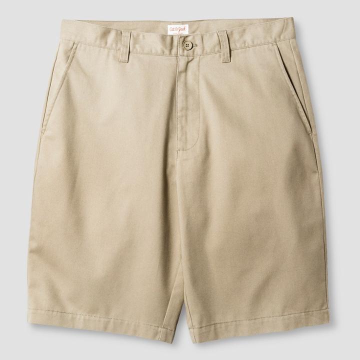 Boys' Flat Front Shorts - Cat & Jack Khaki (green)