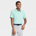 Men's Pique Golf Polo Shirt - All In Motion Turquoise Mint S, Men's, Size: Small, Turquoise Green
