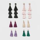 Sugarfix By Baublebar Mix And Match Tassel Earring Gift Set, Girl's,
