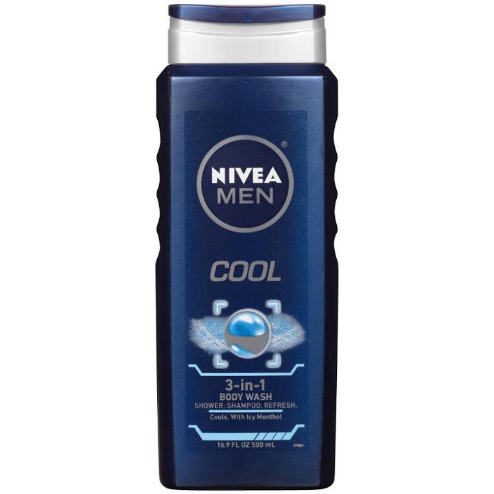 Nivea Men Cool 3-in-1 Body Wash Bottle