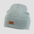 Denizen From Levi's Men's Leather Patch Beanie - Teal