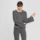 Women's Long Sleeve Hooded Pullover Sweater - Prologue Gray
