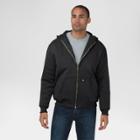 Dickies Men's Heavyweight Quilted Fleece Hoodie Big & Tall Black Xxxl