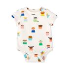 Baby Kids-print Shoulder Button Short Sleeve Bodysuit - Christian Robinson X Target White Newborn