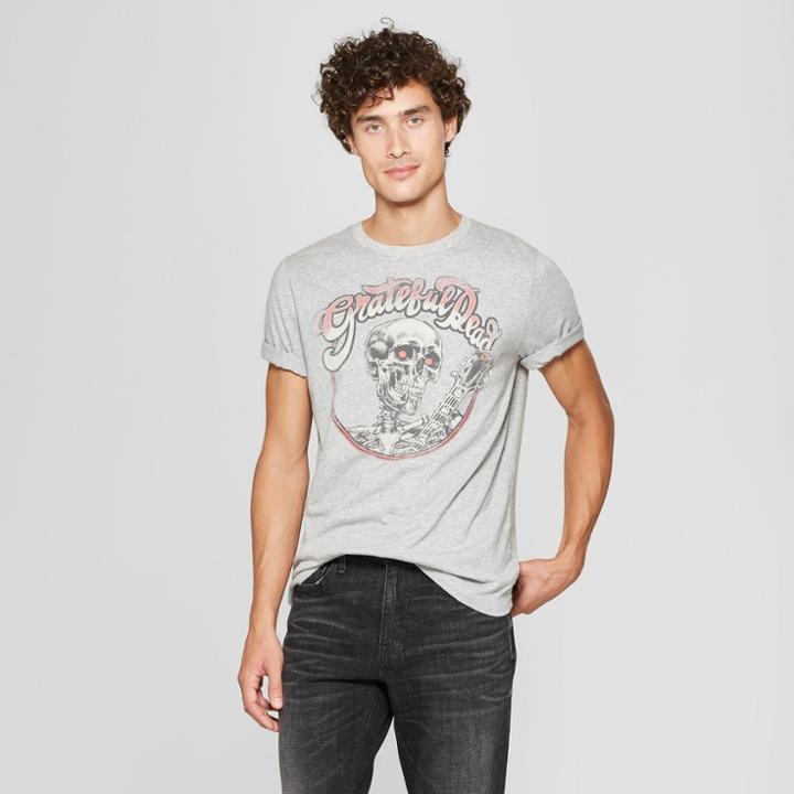 Junk Food Men's Grateful Dead Short Sleeve Graphic T-shirt - Gray
